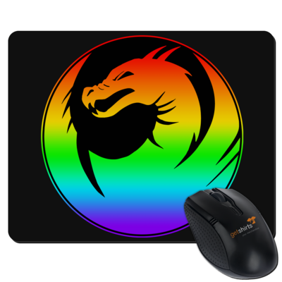 Motiv: Mousepad Textil - Drabu Rainbow Logo - bestimme auf Wunsch Details wie Produkt, Grösse, Farbe und Position selbst ! Motiv: Mousepad Textil - Drabu Rainbow Logo