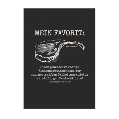 Motiv: Poster A1 - Definition Steak - bestimme auf Wunsch Details wie Produkt, Grösse, Farbe und Position selbst ! Motiv: Poster A1 - Definition Steak