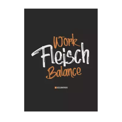 Motiv: Poster A1 - Fleisch Balance - bestimme auf Wunsch Details wie Produkt, Grösse, Farbe und Position selbst ! Motiv: Poster A1 - Fleisch Balance