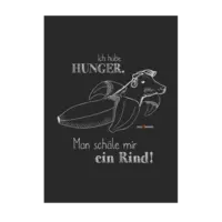 Motiv: Poster A1 - SizzleBrothers - Grillen - Hunger Rind schälen - bestimme auf Wunsch Details wie Produkt, Grösse, Farbe und Position selbst ! Motiv: Poster A1 - SizzleBrothers - Grillen - Hunger Rind schälen