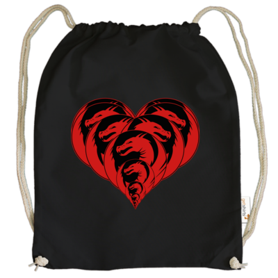 Motiv: Cotton Gymsac - Drabu Herz - bestimme auf Wunsch Details wie Produkt, Grösse, Farbe und Position selbst ! Motiv: Cotton Gymsac - Drabu Herz