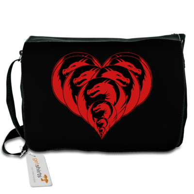Motiv: Schultertasche - Drabu Herz - bestimme auf Wunsch Details wie Produkt, Grösse, Farbe und Position selbst ! Motiv: Schultertasche - Drabu Herz