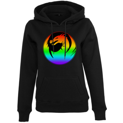 Motiv: Womens Heavy Hoody - Drabu Rainbow Logo - bestimme auf Wunsch Details wie Produkt, Grösse, Farbe und Position selbst ! Motiv: Womens Heavy Hoody - Drabu Rainbow Logo