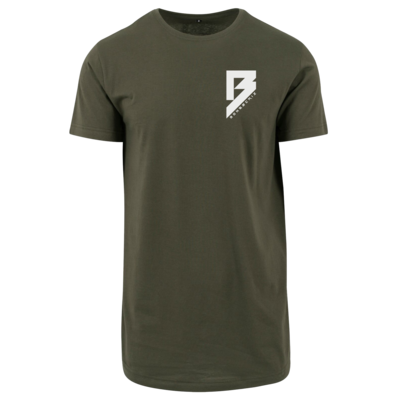 Motiv: Shaped Long Tee - bestimme auf Wunsch Details wie Produkt, Grösse, Farbe und Position selbst ! Motiv: Shaped Long Tee