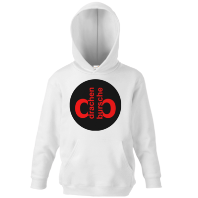 Motiv: Kids Hooded Sweat - Drabu Retro Logo - bestimme auf Wunsch Details wie Produkt, Grösse, Farbe und Position selbst ! Motiv: Kids Hooded Sweat - Drabu Retro Logo