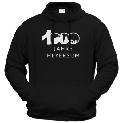 Motiv: Hoodie Premium FAIR WEAR - Logo 1000 Jahre - Schrift unten - bestimme auf Wunsch Details wie Produkt, Grösse, Farbe und Position selbst ! Motiv: Hoodie Premium FAIR WEAR - Logo 1000 Jahre - Schrift unten