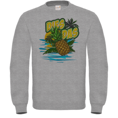 Motiv: Sweatshirt FAIR WEAR - DiesDasAnanas - bestimme auf Wunsch Details wie Produkt, Grösse, Farbe und Position selbst ! Motiv: Sweatshirt FAIR WEAR - DiesDasAnanas