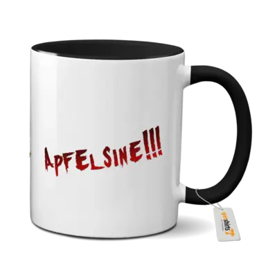 Motiv: Tasse farbig - Apfelsine Tasse 