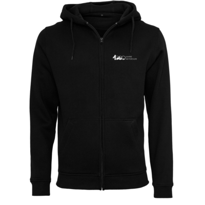 Motiv: Heavy Zip-Hoodie - Logo 1000 Jahre - Schrift Seite - bestimme auf Wunsch Details wie Produkt, Grösse, Farbe und Position selbst ! Motiv: Heavy Zip-Hoodie - Logo 1000 Jahre - Schrift Seite