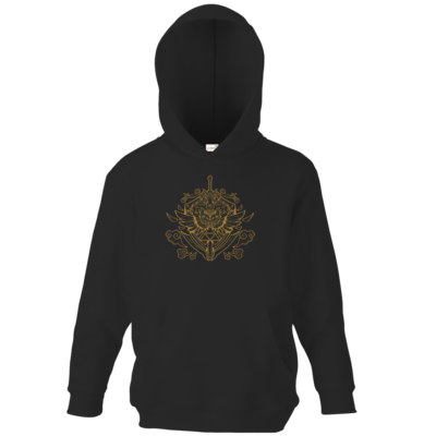 Motiv: Kids Hooded Sweat - Hyrule_Gold - bestimme auf Wunsch Details wie Produkt, Grösse, Farbe und Position selbst ! Motiv: Kids Hooded Sweat - Hyrule_Gold