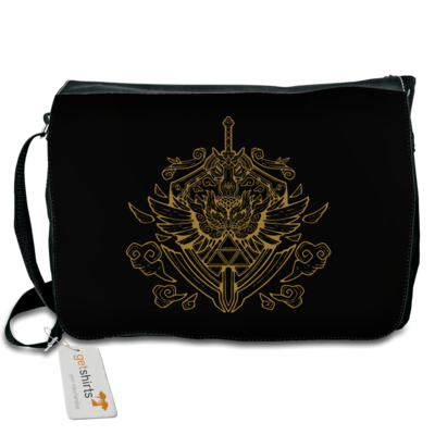 Motiv: Schultertasche - Hyrule_Gold - bestimme auf Wunsch Details wie Produkt, Grösse, Farbe und Position selbst ! Motiv: Schultertasche - Hyrule_Gold