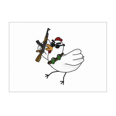 Motiv: Poster A1 - Terrorhuhn - bestimme auf Wunsch Details wie Produkt, Grösse, Farbe und Position selbst ! Motiv: Poster A1 - Terrorhuhn