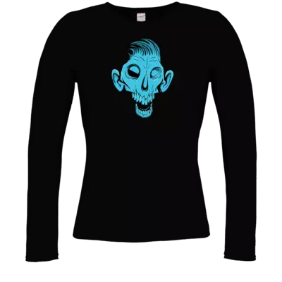 Motiv: Longsleeve Damen Organic - Toms Shirt - Zombie - bestimme auf Wunsch Details wie Produkt, Grösse, Farbe und Position selbst ! Motiv: Longsleeve Damen Organic - Toms Shirt - Zombie