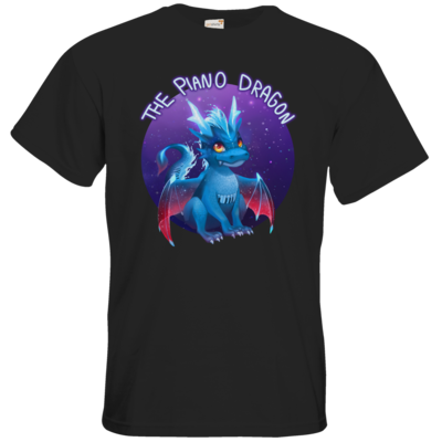 Motiv: T-Shirt Premium FAIR WEAR - BluePianoDragon - bestimme auf Wunsch Details wie Produkt, Grösse, Farbe und Position selbst ! Motiv: T-Shirt Premium FAIR WEAR - BluePianoDragon