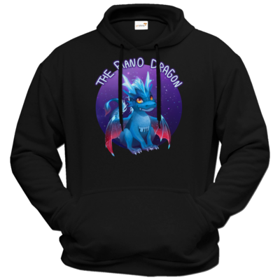 Motiv: Hoodie Premium FAIR WEAR - BluePianoDragon - bestimme auf Wunsch Details wie Produkt, Grösse, Farbe und Position selbst ! Motiv: Hoodie Premium FAIR WEAR - BluePianoDragon