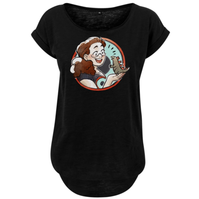 Motiv: Ladies Long Slub Tee - MoniZilla - bestimme auf Wunsch Details wie Produkt, Grösse, Farbe und Position selbst ! Motiv: Ladies Long Slub Tee - MoniZilla