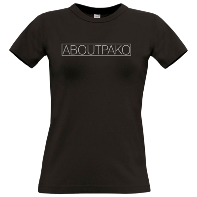 Motiv: T-Shirt Damen Premium FAIR WEAR - AboutPako Schriftzug - bestimme auf Wunsch Details wie Produkt, Grösse, Farbe und Position selbst ! Motiv: T-Shirt Damen Premium FAIR WEAR - AboutPako Schriftzug