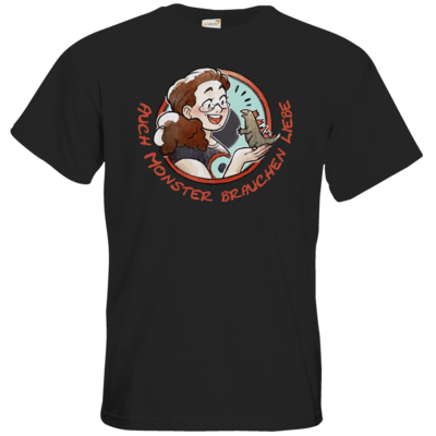 Motiv: T-Shirt Premium FAIR WEAR - Monster-Liebe-2 - bestimme auf Wunsch Details wie Produkt, Grösse, Farbe und Position selbst ! Motiv: T-Shirt Premium FAIR WEAR - Monster-Liebe-2