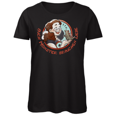 Motiv: Organic Lady T-Shirt - Monster-Liebe-2 - bestimme auf Wunsch Details wie Produkt, Grösse, Farbe und Position selbst ! Motiv: Organic Lady T-Shirt - Monster-Liebe-2