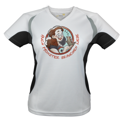 Motiv: Laufshirt Lady Running T - Monster-Liebe-2 - bestimme auf Wunsch Details wie Produkt, Grösse, Farbe und Position selbst ! Motiv: Laufshirt Lady Running T - Monster-Liebe-2