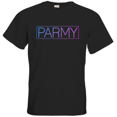 Motiv: T-Shirt Premium FAIR WEAR - Parmy Schriftzug - bestimme auf Wunsch Details wie Produkt, Grösse, Farbe und Position selbst ! Motiv: T-Shirt Premium FAIR WEAR - Parmy Schriftzug