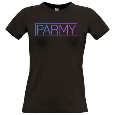 Motiv: T-Shirt Damen Premium FAIR WEAR - Parmy Schriftzug - bestimme auf Wunsch Details wie Produkt, Grösse, Farbe und Position selbst ! Motiv: T-Shirt Damen Premium FAIR WEAR - Parmy Schriftzug