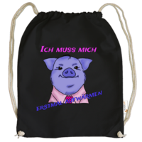 Motiv: Cotton Gymsac - Schweinderl - bestimme auf Wunsch Details wie Produkt, Grösse, Farbe und Position selbst ! Motiv: Cotton Gymsac - Schweinderl