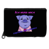 Motiv: Geldboerse - Schweinderl - bestimme auf Wunsch Details wie Produkt, Grösse, Farbe und Position selbst ! Motiv: Geldboerse - Schweinderl
