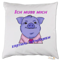Motiv: Kissen - Schweinderl - bestimme auf Wunsch Details wie Produkt, Grösse, Farbe und Position selbst ! Motiv: Kissen - Schweinderl