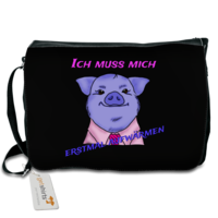 Motiv: Schultertasche - Schweinderl - bestimme auf Wunsch Details wie Produkt, Grösse, Farbe und Position selbst ! Motiv: Schultertasche - Schweinderl