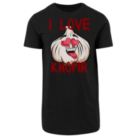 Motiv: Shaped Long Tee - Love-Knopir - bestimme auf Wunsch Details wie Produkt, Grösse, Farbe und Position selbst ! Motiv: Shaped Long Tee - Love-Knopir