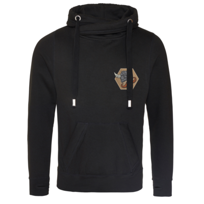 Motiv: Cross Neck Hoodie - Die Alriks Logo - bestimme auf Wunsch Details wie Produkt, Grösse, Farbe und Position selbst ! Motiv: Cross Neck Hoodie - Die Alriks Logo