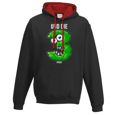 Motiv: Two-Tone Hoodie - 3 - bestimme auf Wunsch Details wie Produkt, Grösse, Farbe und Position selbst ! Motiv: Two-Tone Hoodie - 3