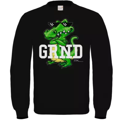 Motiv: Sweatshirt FAIR WEAR - Kalle Kroko - bestimme auf Wunsch Details wie Produkt, Grösse, Farbe und Position selbst ! Motiv: Sweatshirt FAIR WEAR - Kalle Kroko