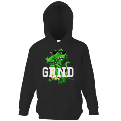 Motiv: Kids Hooded Sweat - Kalle Kroko - bestimme auf Wunsch Details wie Produkt, Grösse, Farbe und Position selbst ! Motiv: Kids Hooded Sweat - Kalle Kroko