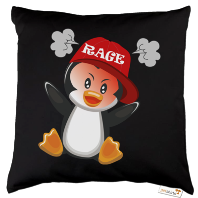 Motiv: Kissen Baumwolle - Rage Pingu - bestimme auf Wunsch Details wie Produkt, Grösse, Farbe und Position selbst ! Motiv: Kissen Baumwolle - Rage Pingu