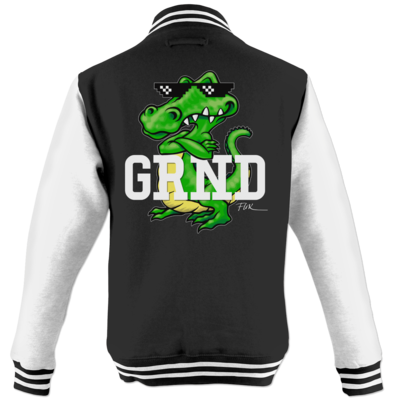 Motiv: College Jacke - Kalle Kroko - bestimme auf Wunsch Details wie Produkt, Grösse, Farbe und Position selbst ! Motiv: College Jacke - Kalle Kroko