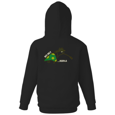 Motiv: Kids Hooded Sweat - net Hudla - bestimme auf Wunsch Details wie Produkt, Grösse, Farbe und Position selbst ! Motiv: Kids Hooded Sweat - net Hudla