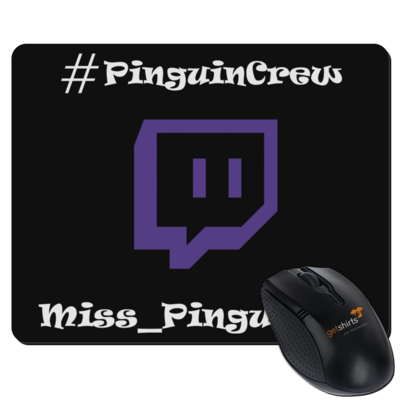 Motiv: Mousepad Textil - #PinguinCrew - bestimme auf Wunsch Details wie Produkt, Grösse, Farbe und Position selbst ! Motiv: Mousepad Textil - #PinguinCrew