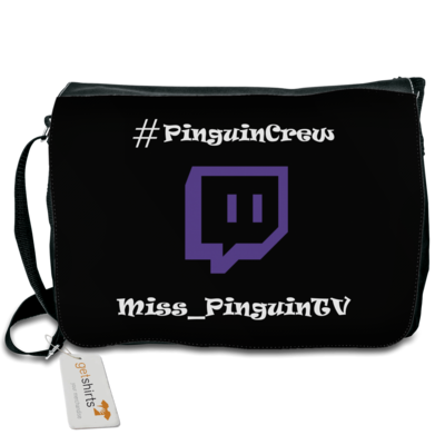 Motiv: Schultertasche - #PinguinCrew - bestimme auf Wunsch Details wie Produkt, Grösse, Farbe und Position selbst ! Motiv: Schultertasche - #PinguinCrew