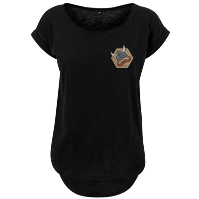 Motiv: Ladies Long Slub Tee - Die Alriks Logo - bestimme auf Wunsch Details wie Produkt, Grösse, Farbe und Position selbst ! Motiv: Ladies Long Slub Tee - Die Alriks Logo