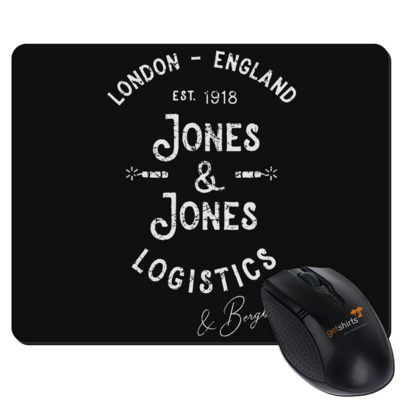 Motiv: Mousepad Textil - Jones & Jones L&B - bestimme auf Wunsch Details wie Produkt, Grösse, Farbe und Position selbst ! Motiv: Mousepad Textil - Jones & Jones L&B