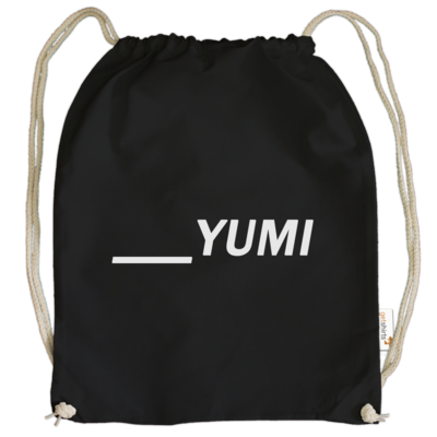 Motiv: Cotton Gymsac - ___yumi - bestimme auf Wunsch Details wie Produkt, Grösse, Farbe und Position selbst ! Motiv: Cotton Gymsac - ___yumi