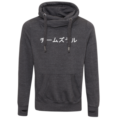 Motiv: Cross Neck Hoodie - チームズデル - Team Zudle - bestimme auf Wunsch Details wie Produkt, Grösse, Farbe und Position selbst ! Motiv: Cross Neck Hoodie - チームズデル - Team Zudle