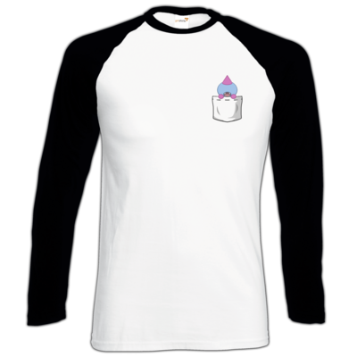 Motiv: Longsleeve Baseball T - Taschenzudle - bestimme auf Wunsch Details wie Produkt, Grösse, Farbe und Position selbst ! Motiv: Longsleeve Baseball T - Taschenzudle