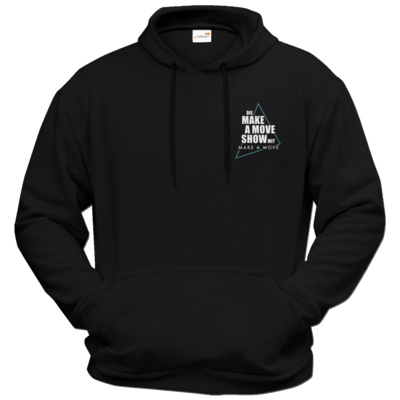 Motiv: Hoodie Premium FAIR WEAR - Make A Move Show (small Logo) - bestimme auf Wunsch Details wie Produkt, Grösse, Farbe und Position selbst ! Motiv: Hoodie Premium FAIR WEAR - Make A Move Show (small Logo)