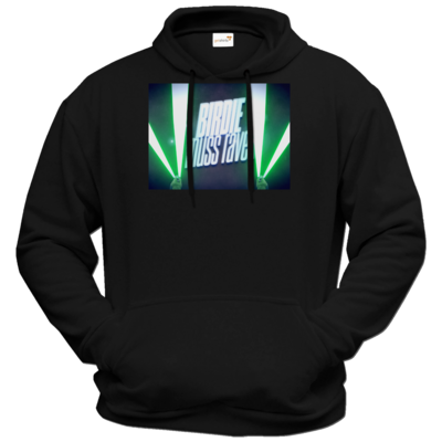 Motiv: Hoodie Premium FAIR WEAR - Birdie muss raven - bestimme auf Wunsch Details wie Produkt, Grösse, Farbe und Position selbst ! Motiv: Hoodie Premium FAIR WEAR - Birdie muss raven
