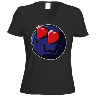Motiv: T-Shirts Damen V-Neck FAIR WEAR - VV Love Emote - bestimme auf Wunsch Details wie Produkt, Grösse, Farbe und Position selbst ! Motiv: T-Shirts Damen V-Neck FAIR WEAR - VV Love Emote