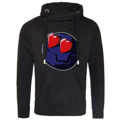 Motiv: Cross Neck Hoodie - VV Love Emote - bestimme auf Wunsch Details wie Produkt, Grösse, Farbe und Position selbst ! Motiv: Cross Neck Hoodie - VV Love Emote