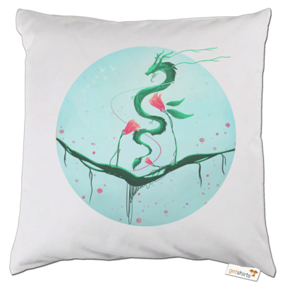 Motiv: Kissen - Blossom dragon - bestimme auf Wunsch Details wie Produkt, Grösse, Farbe und Position selbst ! Motiv: Kissen - Blossom dragon